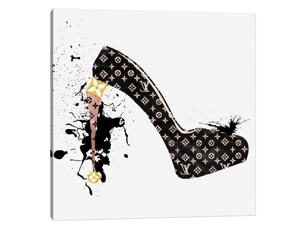 Fashion Drips_LV Candy High Heels - Canvas Art Print