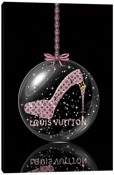 Oh, My Louis Glitter Ball II Canvas Art Print - Shoe Art