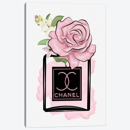 Sweet Escape: Chanel Perfume Bottle Can - Canvas Artwork