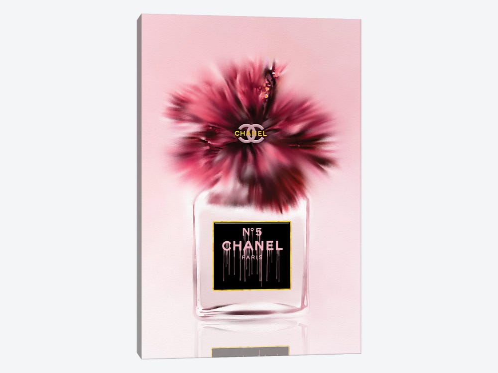 Deeply Blushed Fashion Perfume Bottle & Hibiscus by Pomaikai Barron 1-piece Art Print