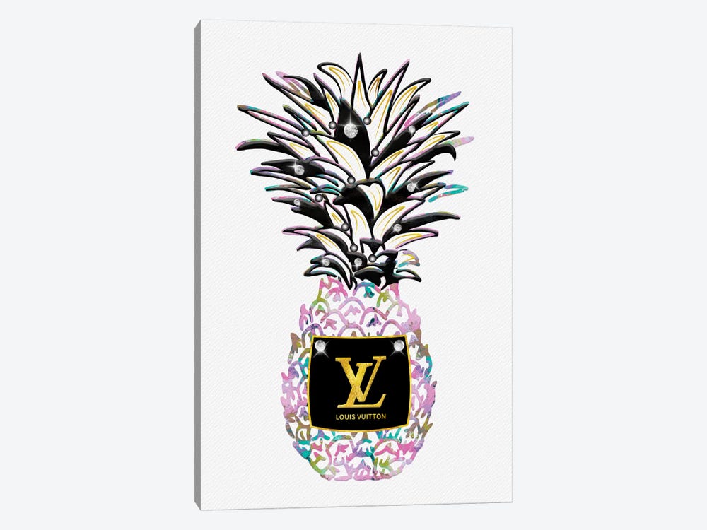 LV Pastel Fashion Pineapple by Pomaikai Barron 1-piece Canvas Art