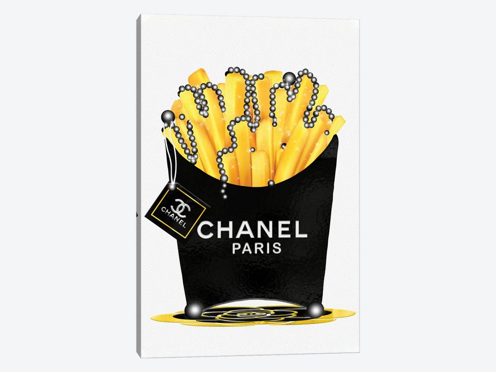 Fashion Fresh Chanel Fries & Pearls by Pomaikai Barron 1-piece Canvas Art