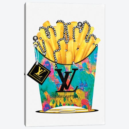 Grunged and Dripping LV II by Pomaikai Barron Fine Art Paper Print ( Fashion > Fashion Brands > Louis Vuitton art) - 24x16x.25