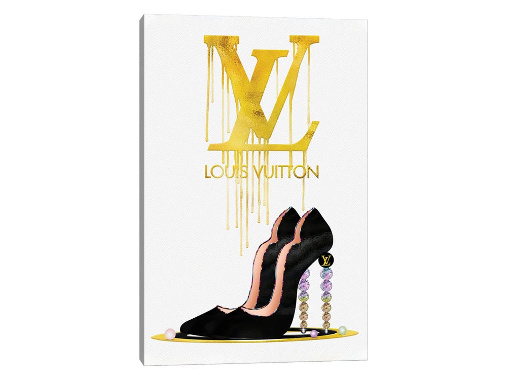 Louis Vuitton Skull Pink Fashion Pop Art Glam Modern Wall Art in 2023