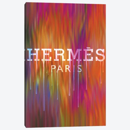 Fashion Drips Hermes Masquerade Canvas Print #POB320} by Pomaikai Barron Art Print