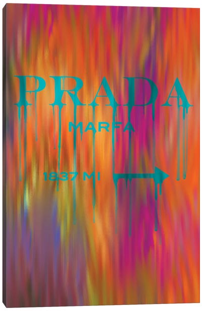 Fashion Drips Prada Masquerade Canvas Art Print - Pomaikai Barron