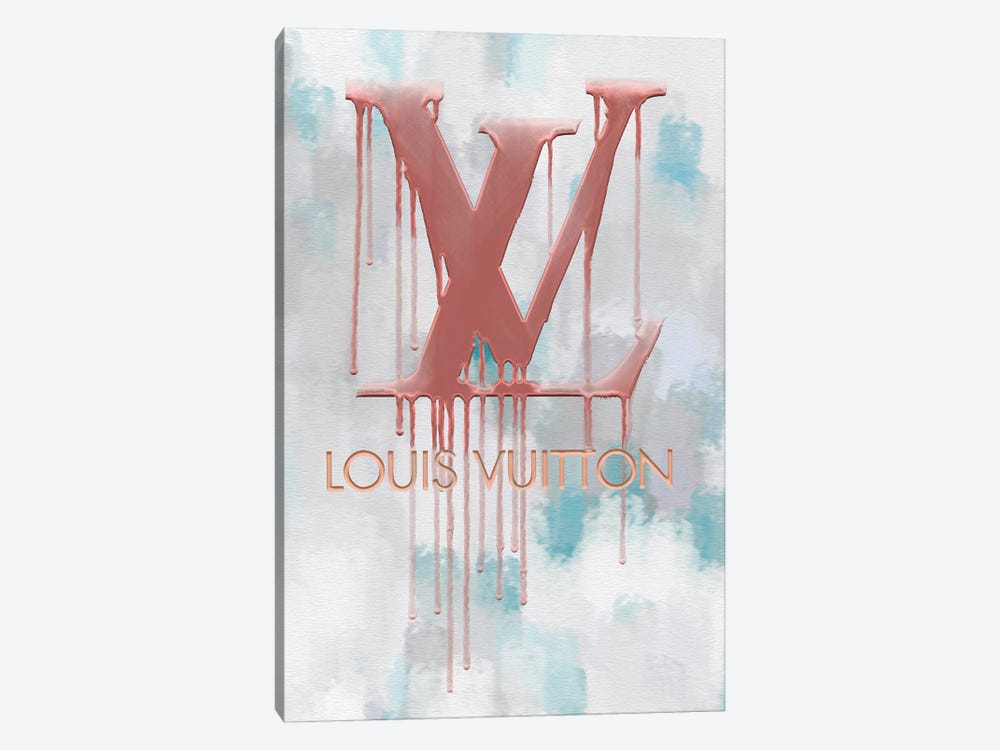 LV Brown - Art Mirano Canvas Art Print ( Fashion > Fashion Brands > Louis Vuitton art) - 12x12 in