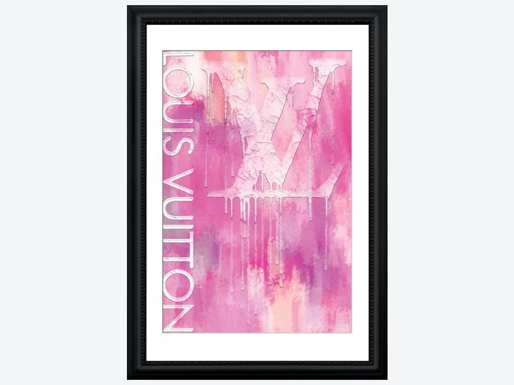 iCanvas LOUIS VUITTON Pink by Art Mirano Framed - Bed Bath
