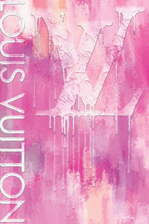 Fashion Drips LV Pinkly by Pomaikai Barron wall art