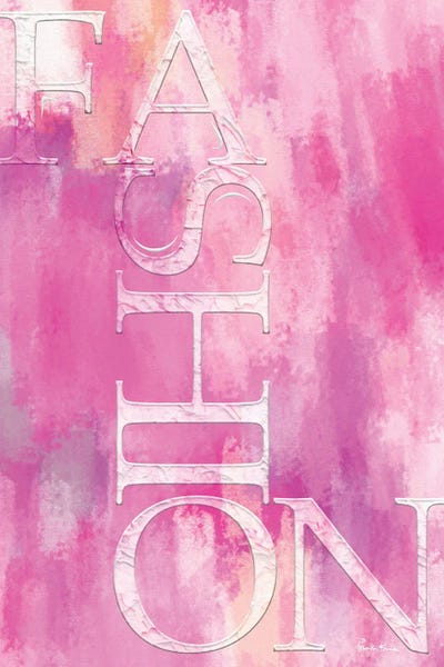 Fashion Pink Grunge by Pomaikai Barron framed wall art