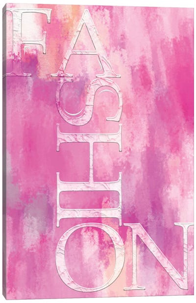 Fashion Pink Grunge Canvas Art Print