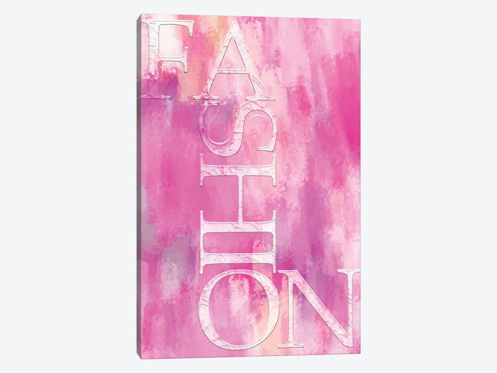 Fashion Pink Grunge by Pomaikai Barron 1-piece Canvas Art Print