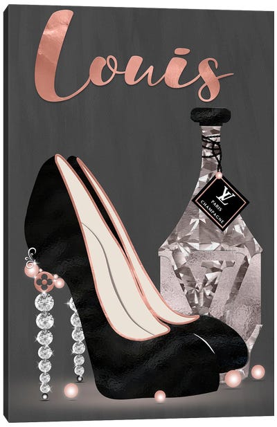 Late Nights With Louis Canvas Art Print - Shoe Art