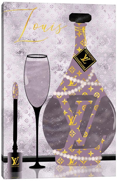 Late Nights With Louis Iv Canvas Art Print - Champagne Art