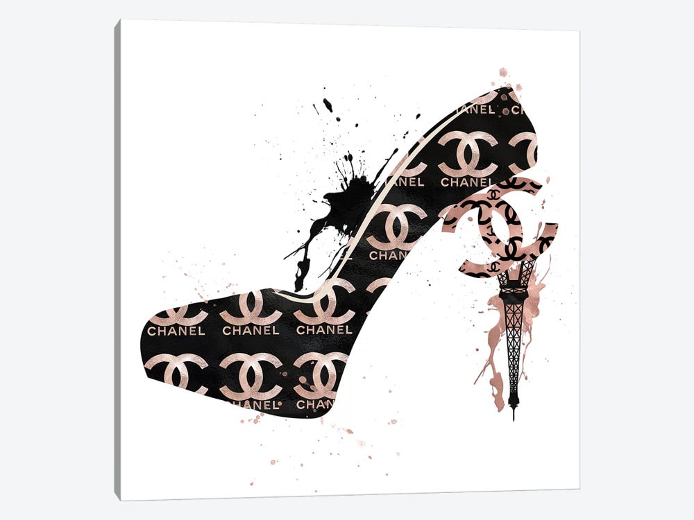 CC High Heels Fashion II - Pomaikai Barron Canvas Art Print ( Fashion > Fashion Brands > Chanel art) - 12x12 in