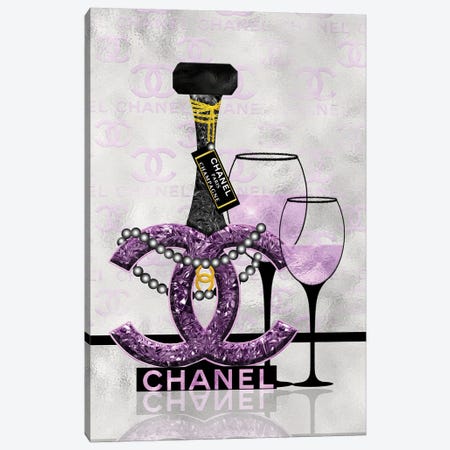 Getting Tipsy With Chanel Canvas Wall Art by Pomaikai Barron | iCanvas