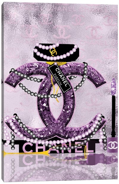 Late Nights With Chanel II Canvas Art Print - Fashion Typography