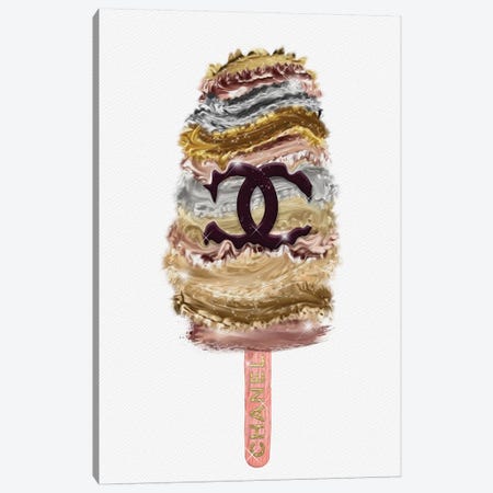 Martina Pavlova Canvas Art Prints - Dior Ice Cream ( Fashion > Fashion Brands > Dior art) - 60x40 in