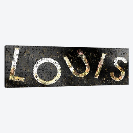 Framed Canvas Art - LV Love Logo by TJ ( Fashion > Fashion Brands > Louis Vuitton art) - 26x18 in
