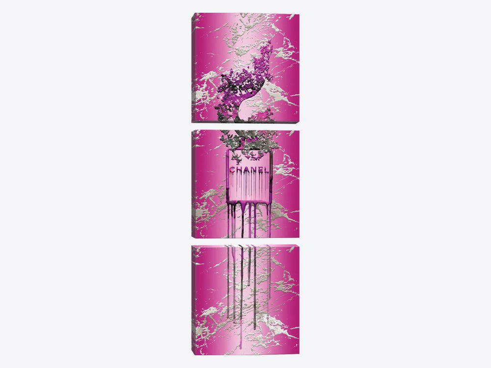 Fashion Fantasy Perfume Bottle & Bonsai Tree IV by Pomaikai Barron 3-piece Canvas Print