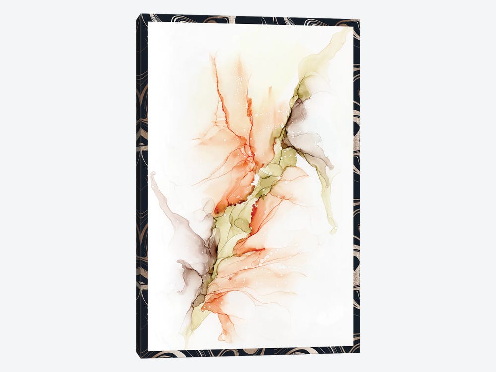 Bellini Alcohol Ink Abstract Flower by Pomaikai Barron 1-piece Canvas Wall Art