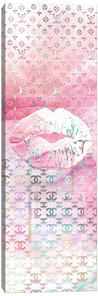 Rock Salt Prints Worldwide - Rose Gold / Blush Pink LV Lips Now