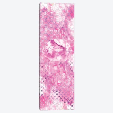 I Do Pink Lips Canvas Print #POB406} by Pomaikai Barron Art Print