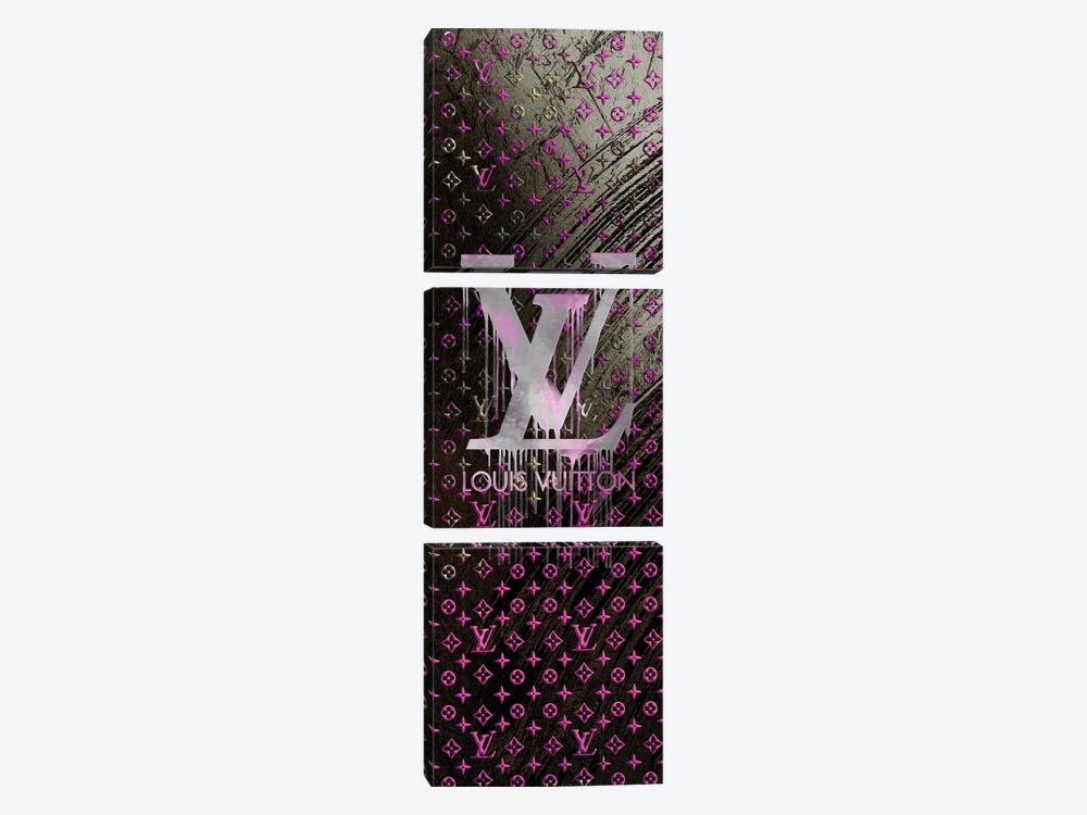 Glitter Louis Vuitton Wallpaper Pink