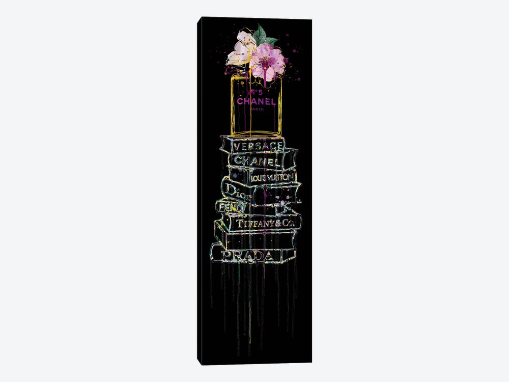 The Studious One_Perfume Vase & Fashion Book Stack by Pomaikai Barron 1-piece Canvas Art Print