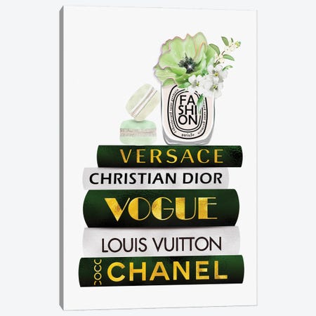 Framed Canvas Art (Champagne) - LV Gold by Martina Pavlova ( Fashion > Fashion Brands > Louis Vuitton art) - 26x18 in