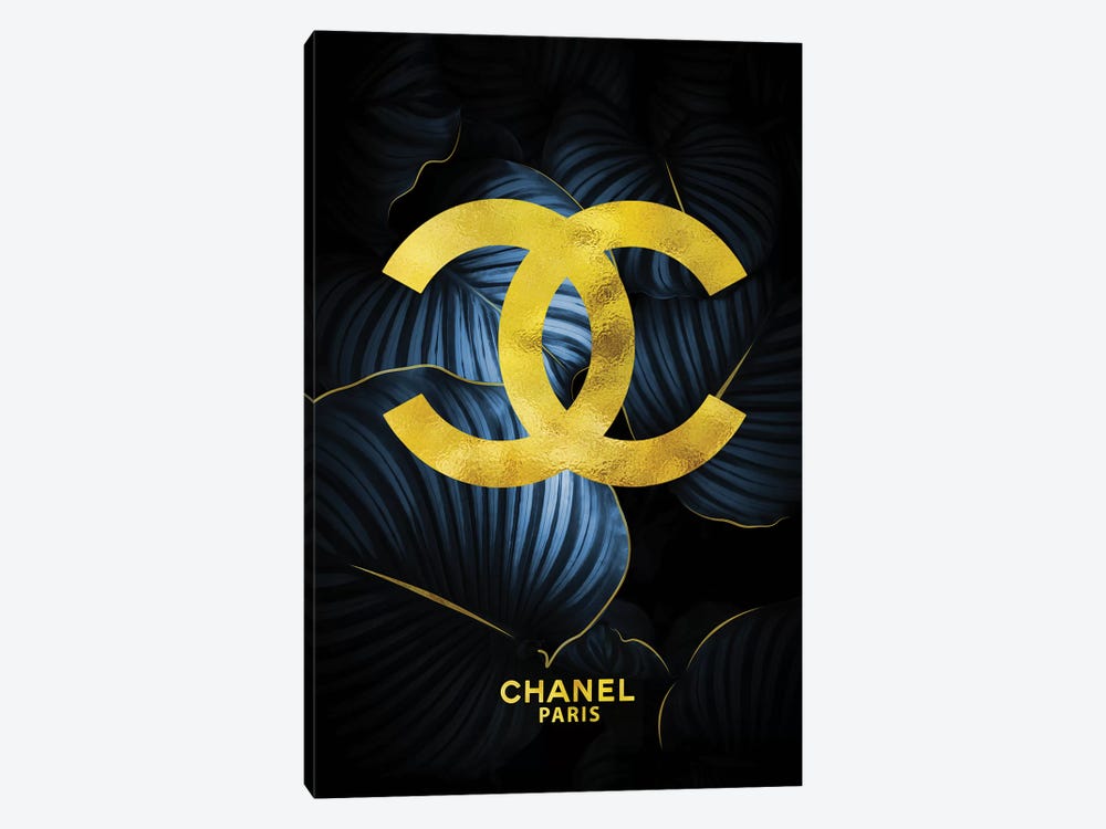 Chanel Double Cs Tropical Blue by Pomaikai Barron 1-piece Canvas Artwork