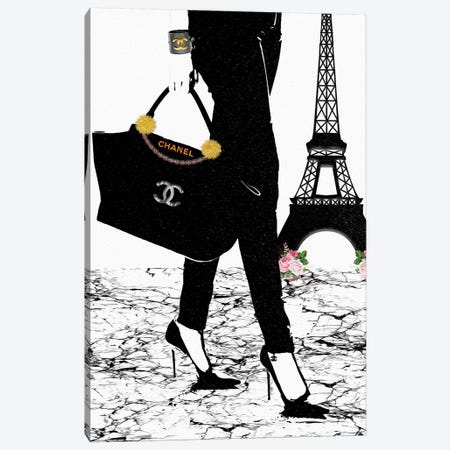Chanel Outfit Nude Canvas Print by LaLana Arts