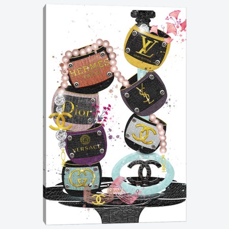 Julie Schreiber Canvas Prints - Louis Vuitton Logo Nails ( Fashion > Fashion Brands > Louis Vuitton art) - 26x18 in