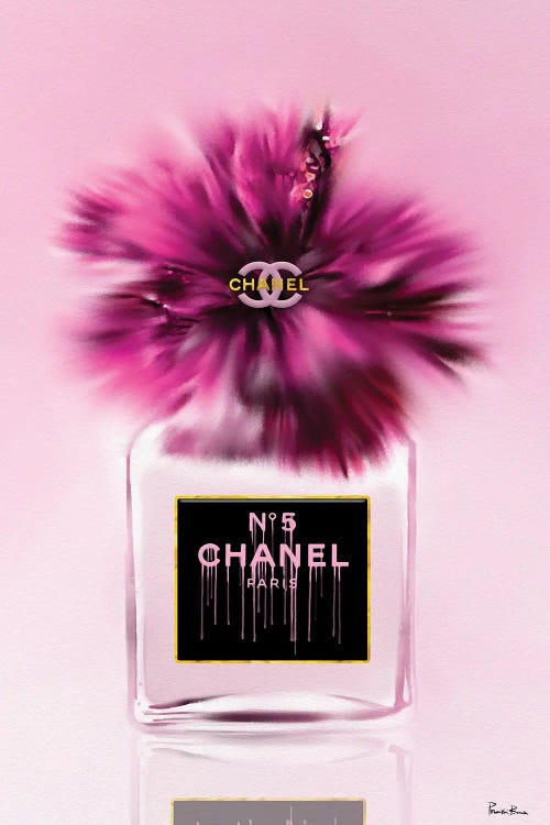 Give Me Some Pink! Fashion Perfume Bottle & Hibiscus