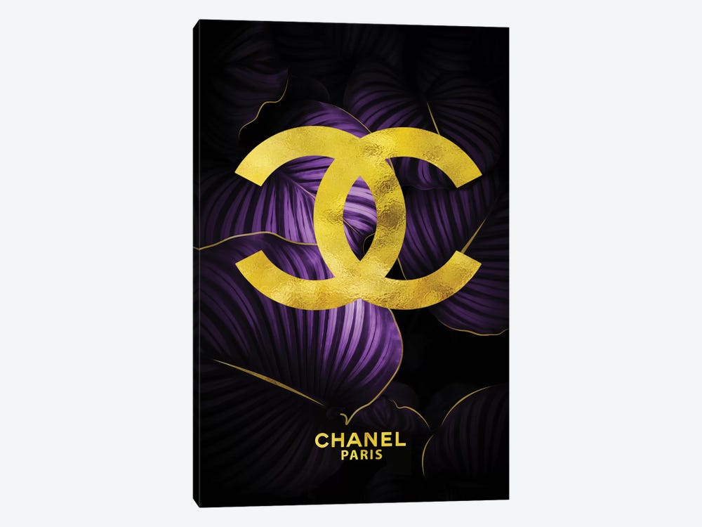 Chanel Purple Double Cs Tropical Purple by Pomaikai Barron 1-piece Art Print