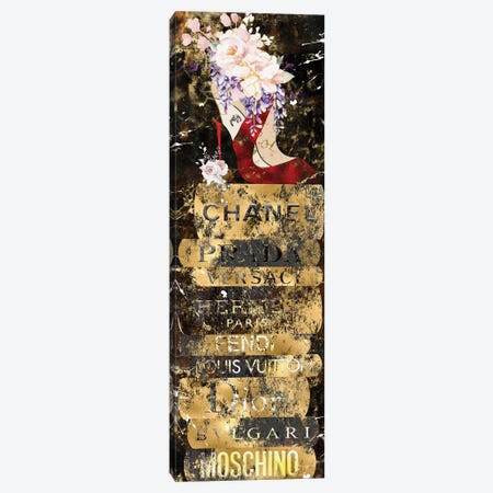 Gold Grunge Fashion Book Stack With - Canvas Artwork | Pomaikai Barron