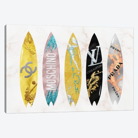 Best Of The Best Fashion Surfboards Canvas Print #POB5} by Pomaikai Barron Canvas Wall Art