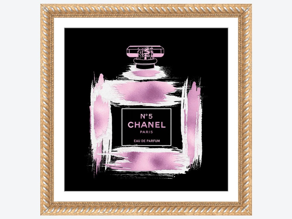 Designart ' Perfume No. Five Chanel I ' Modern Canvas Wall Art Print
