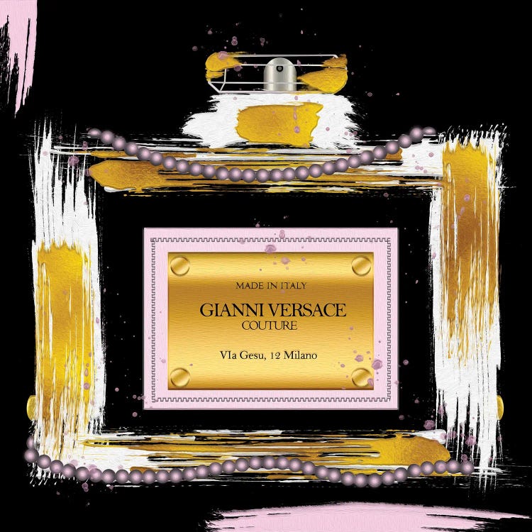 Gianni Couture Perfume Bottle Pink On Black