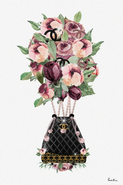 Fashion Hot Air Balloon Bouquet by Pomaikai Barron framed wall art