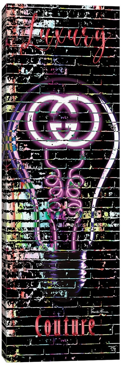Abstract As Fu*K Gucci Canvas Art Print - Neon Art