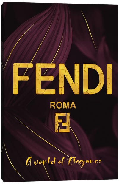 Fendi Roma A World Of Elegance Canvas Art Print - Fendi Art