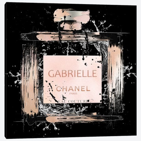 GABRIELLE Eau Couture Abstract Perfume Bottle Canvas Print #POB800} by Pomaikai Barron Canvas Artwork
