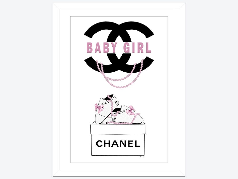 Pomaikai Barron Large Canvas Art Prints - Baby Girl Chanel ( Fashion > Fashion Brands > Chanel art) - 60x40 in