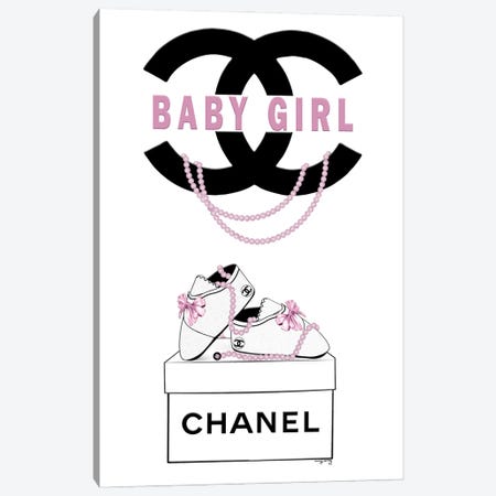 Baby Girl Chanel Canvas Print #POB816} by Pomaikai Barron Canvas Wall Art