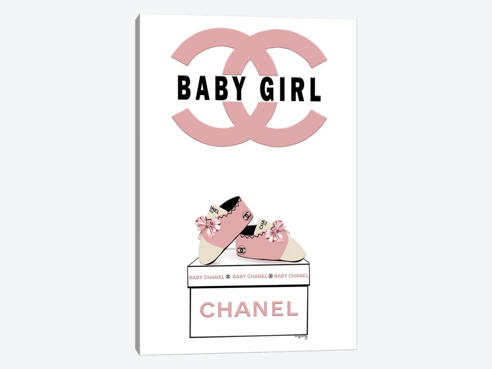 Blush Rose Baby Girl Chanel by Pomaikai Barron 1-piece Art Print