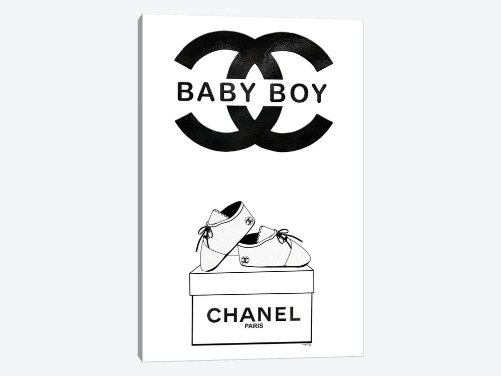 Black & White CC Baby Boy by Pomaikai Barron 1-piece Art Print