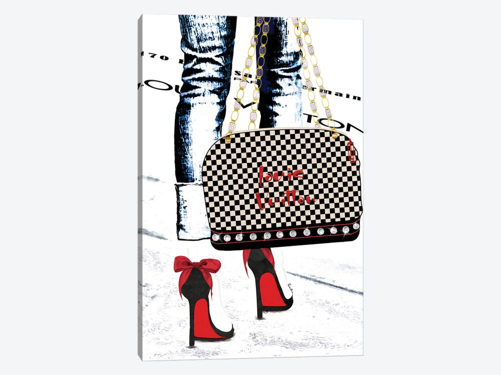 Bag, Heels & Louis by Pomaikai Barron 1-piece Canvas Art Print