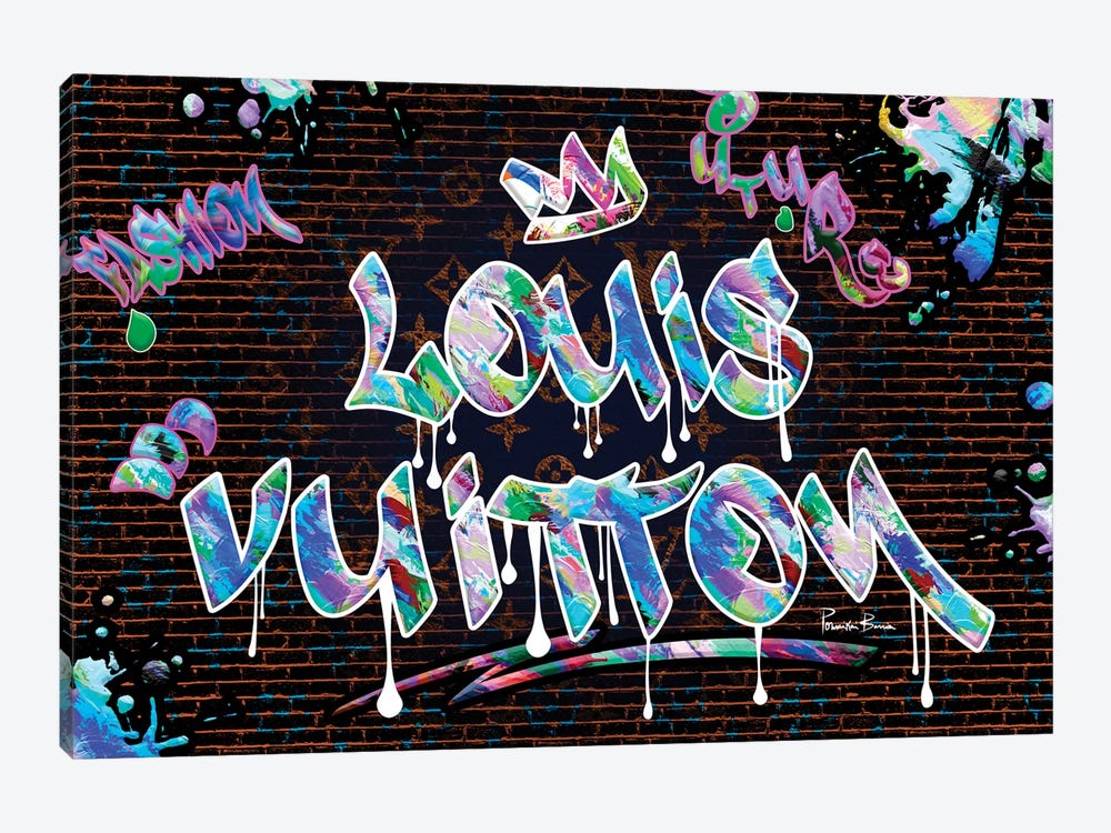 Multicolor LV Canvas Print