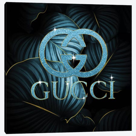 Gucci Ice Bling Tropical Canvas Print #POB88} by Pomaikai Barron Canvas Art Print